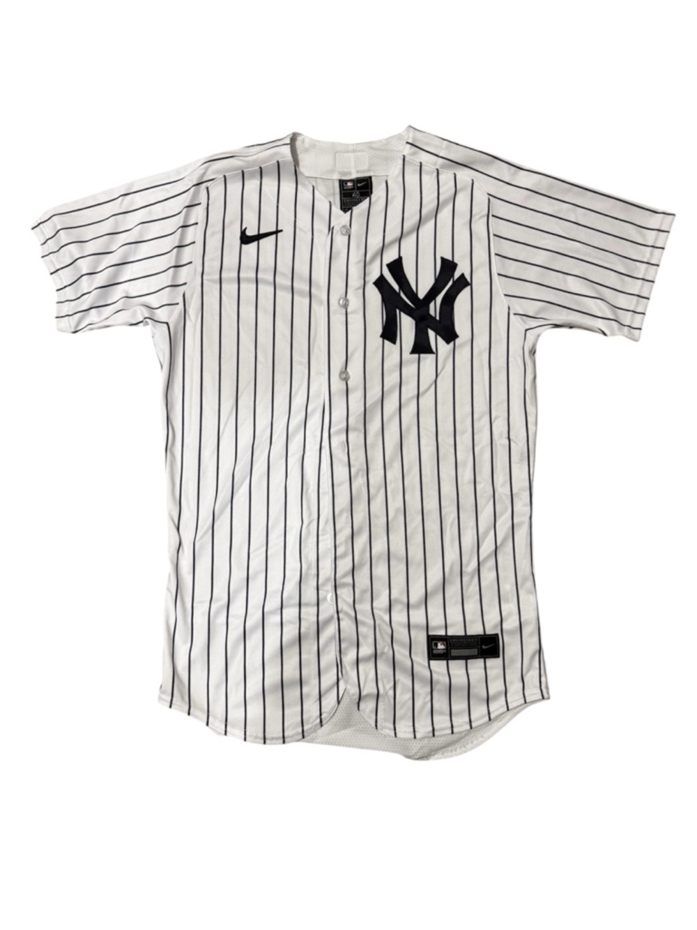 Nike Authentic NY Yankees Home White Pinstripe Jersey Men's Size Medium 40 NWOT